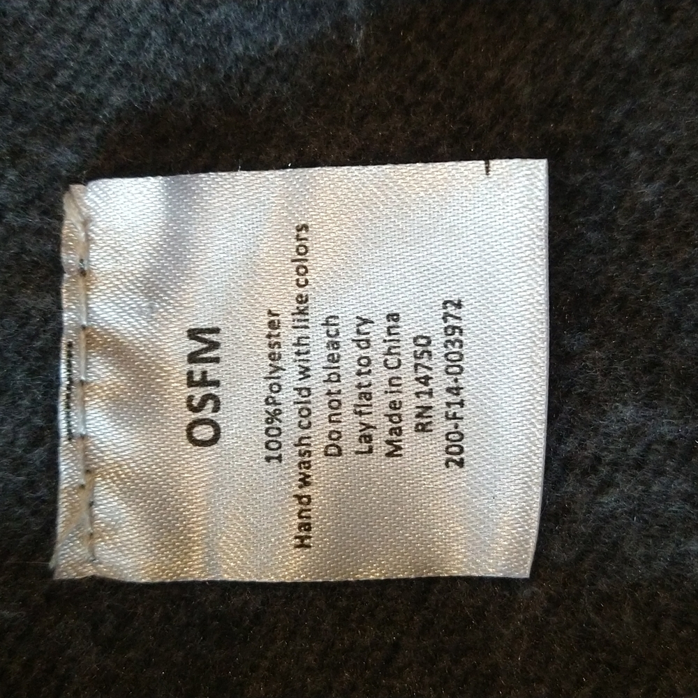 brand new scarf grey and black